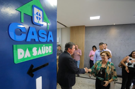 Imagem de compartilhamento para o artigo Eduardo Riedel inaugura nova Casa da Saúde em Mato Grosso do Sul da MS Todo dia